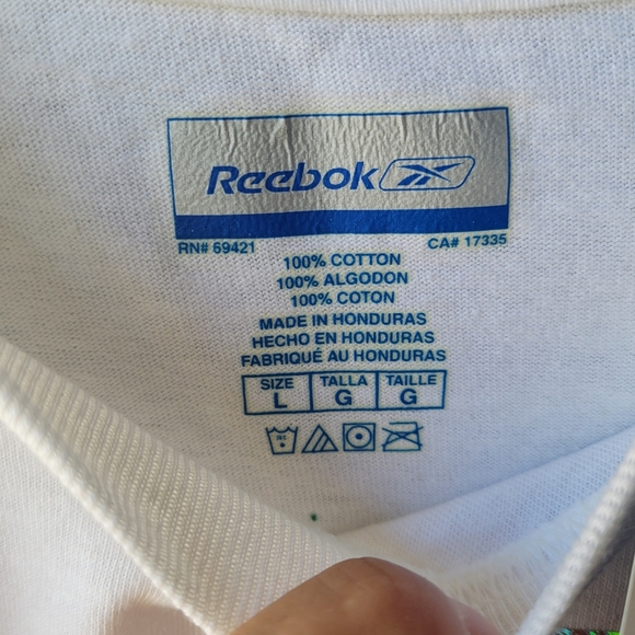RARE VTG NFL Reebok NEW WHITE T SHIRT LARGE GRAPHIC SUPER BOWL 2005 JACKSONVILLE - Picture 8 of 9